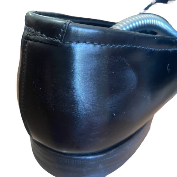 Prada Men's Black Leather Loafers with Silver Tone Buckle Detail Size 7 - Picture 15 of 16